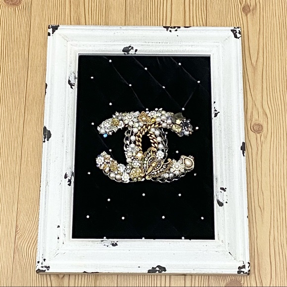 Handmade Other - Luxury Design Repurposed Vintage Jewelry Framed 3D Mixed Media Wall Art